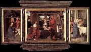Hans Memling Triptych of Jan Floreins oil painting on canvas